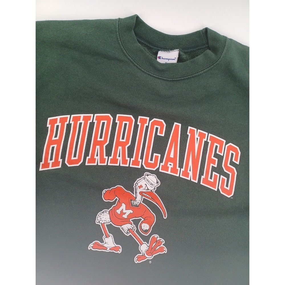 Champion Miami Hurricanes Meduim Long Sleeve Pullover Sweatshirt